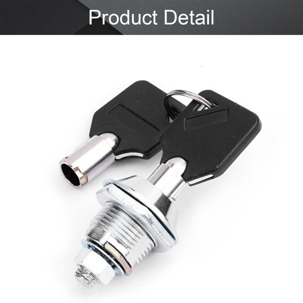 Tubular Cam Lock Keyed Diffirent Camper Drawer Toolbox Removable 2 keys