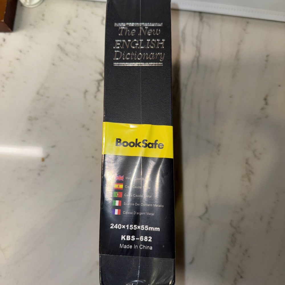 Book Locking Safe Storage Box With Number Code Lock