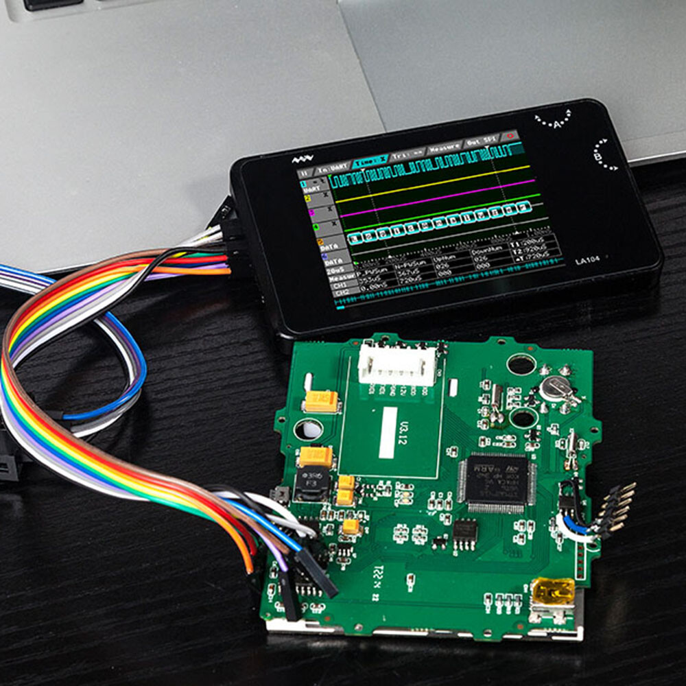 LA104 Digital Logic Analyzer 4 Ch Oscilloscope SPI IIC UART Programmable 100MHz