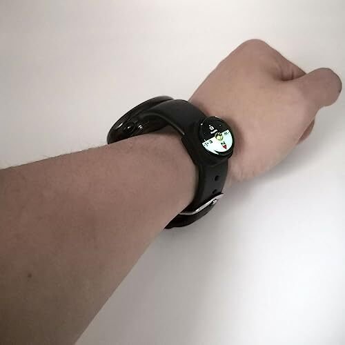 Mini Luminous Button Compass for Watch Band Lanyard A-20