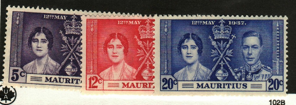 Mauritius #208-10 MNH