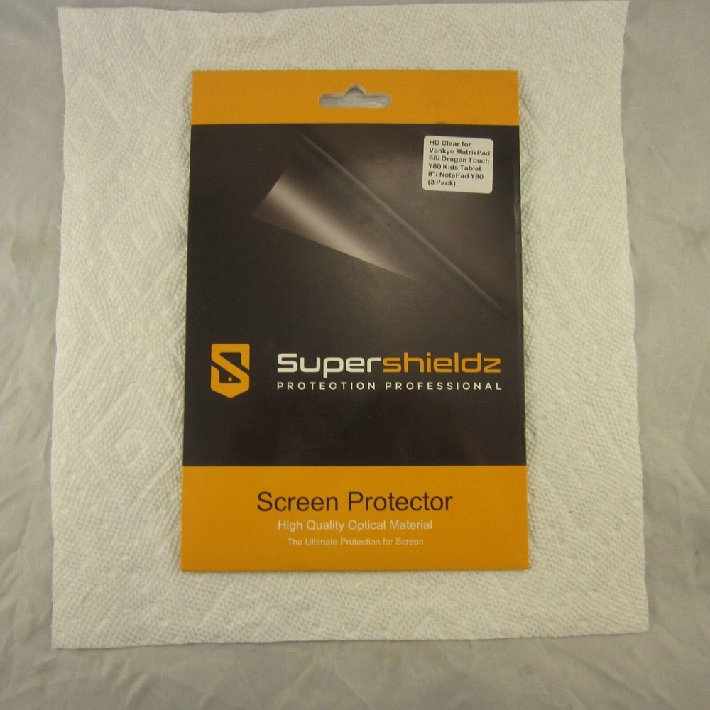 SuperShieldz Clear Screen Protector Saver Shield for 8 Inch NotePad Y80 3 Pack