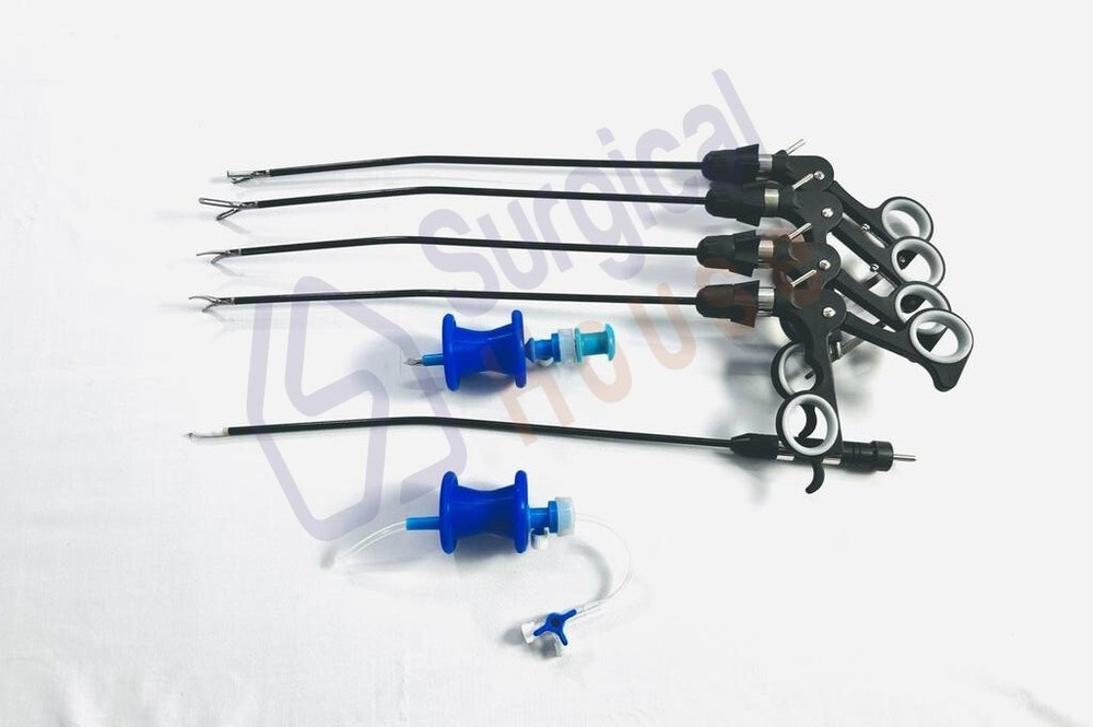 SILS Single Laparoscopic Incision Port Grasper Forceps Instruments Set 6Pc 5MM