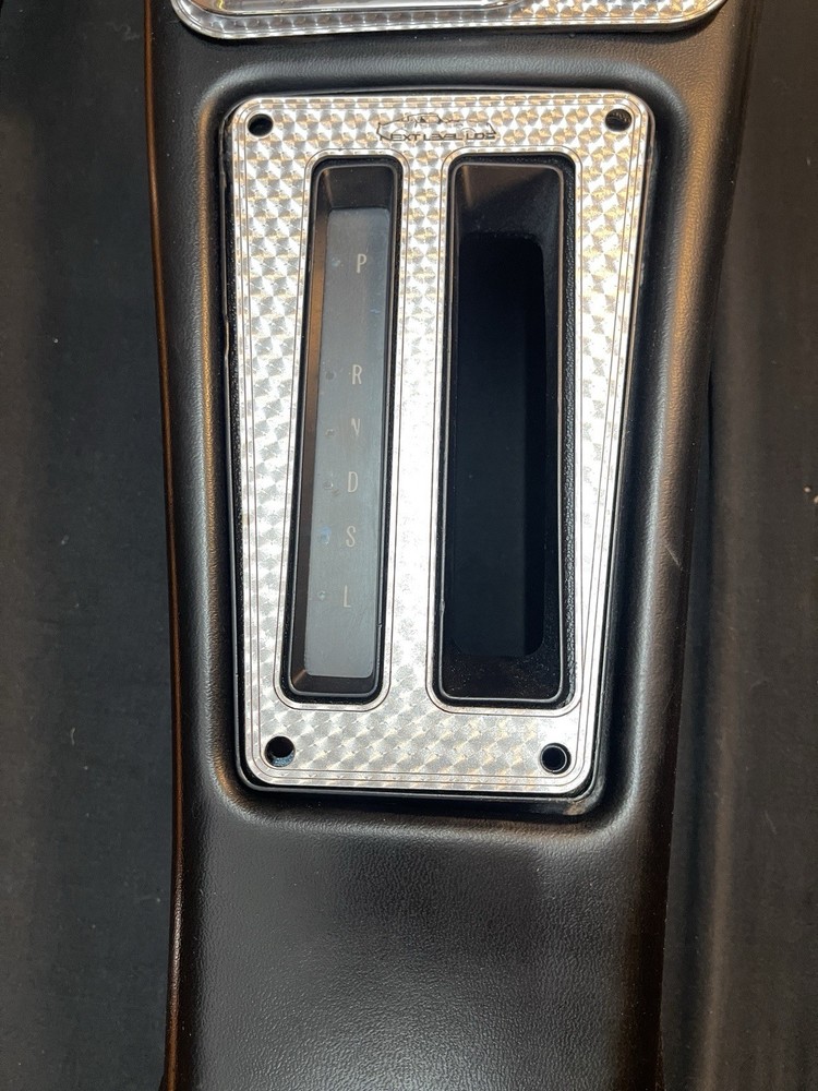 1971-81 Firebird / TransAm Automatic Console Acrylic Shift Plate Turned Silver