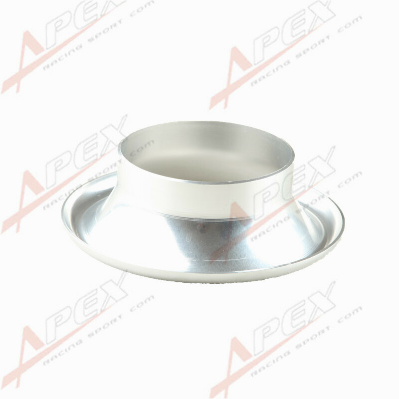 4" UNIVERSAL VELOCITY STACK FOR COLD/RAM ENGINE AIR INTAKE/TURBO HORN SILVER