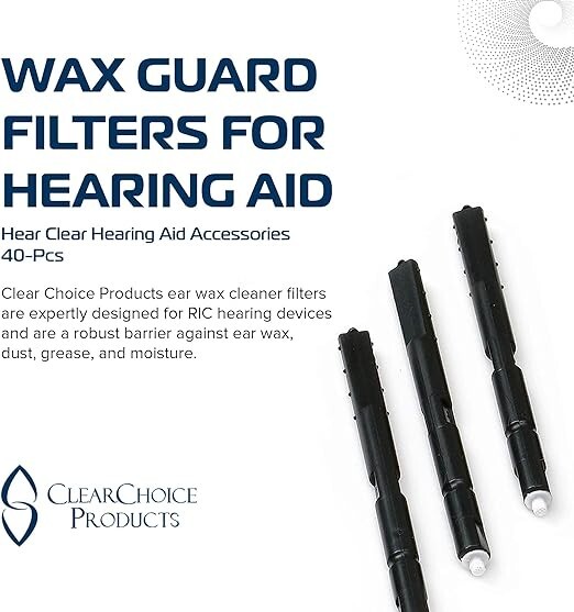 Wax Guard Filters for Hearing Aid Hearing Aid Wax Filters Accessories 40-Pcs