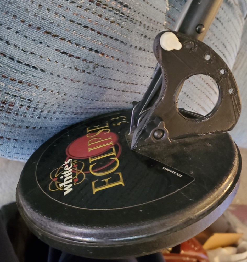 Metal Detector Coil Steadying Bracket & Hardware 