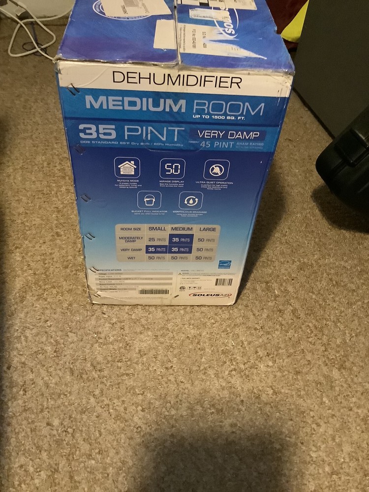35 Pints Soleus Air for Medium sized room