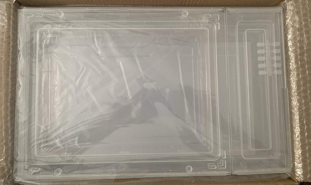 Stackable Storage Bins, Clear Acrylic Display Case, 06-Boxes With Lids