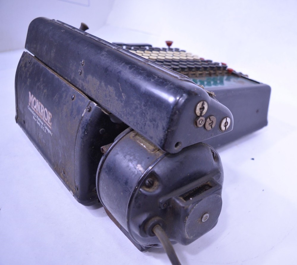 Antique Monroe Manual Step Drum High-Speed Calculating Machine