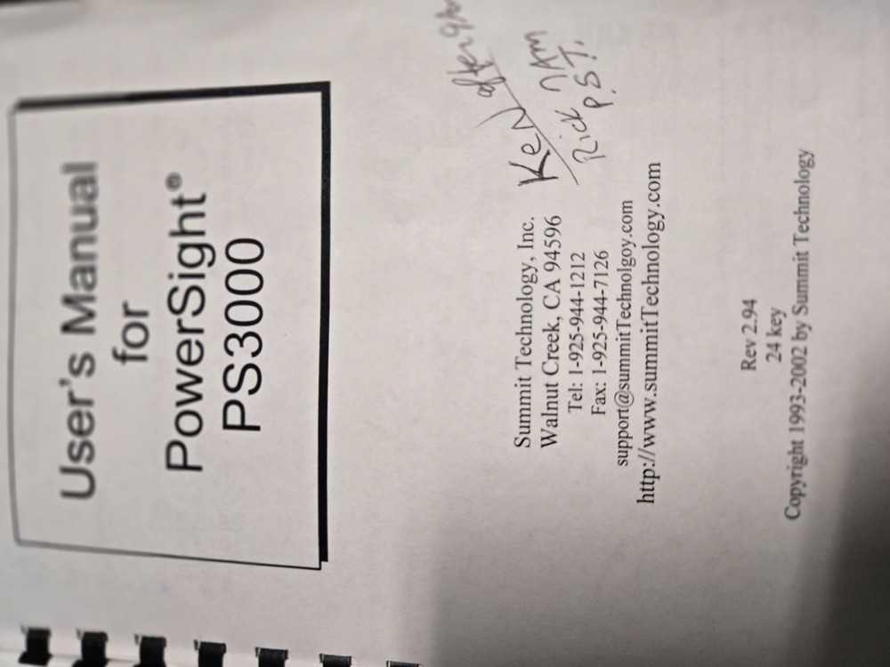 PS 3000 PowerSight Power Analyzer Kit with Case and Accessories !