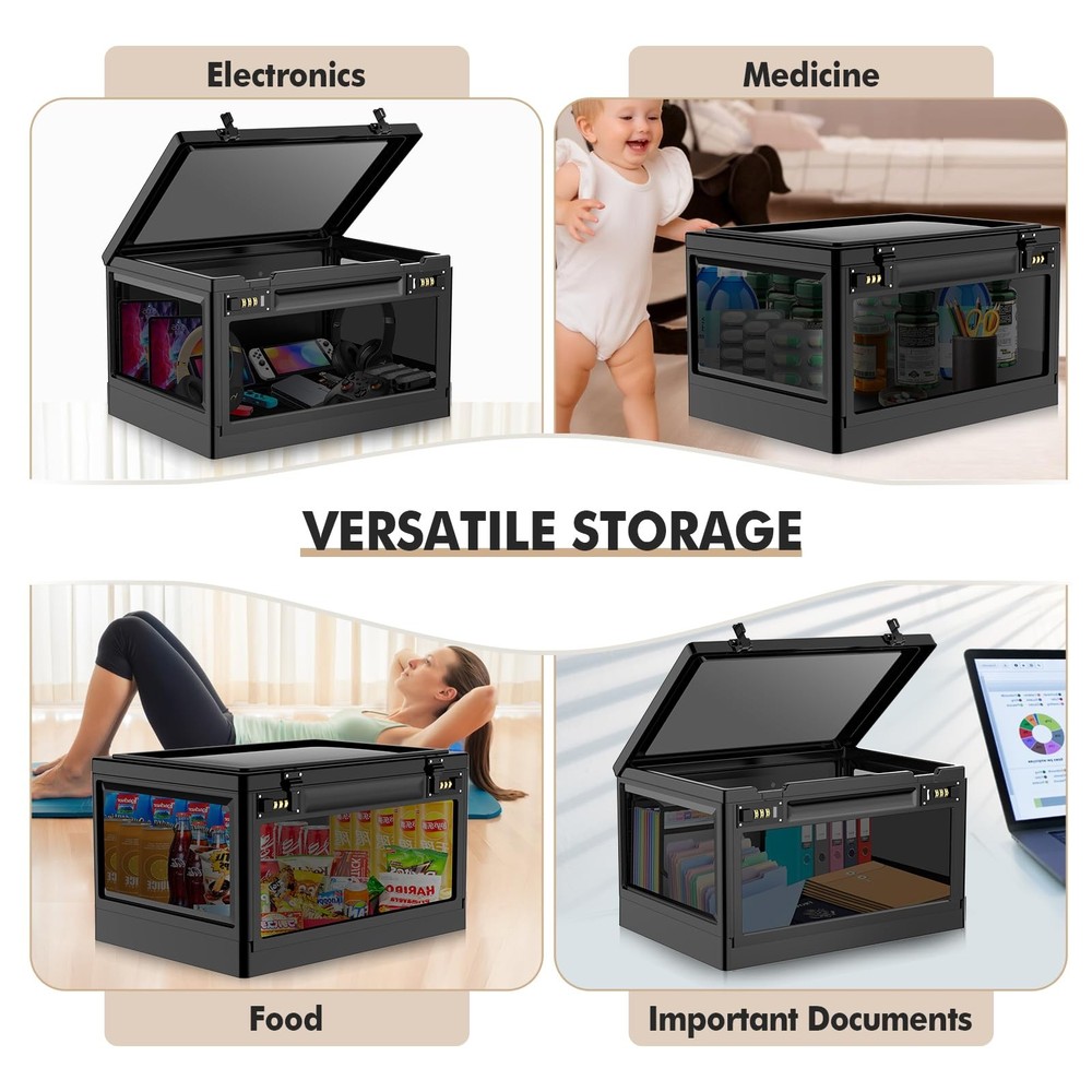 Extra Large Lock Box for Medication Safe, Medicine Lockable Storage Box with Cod