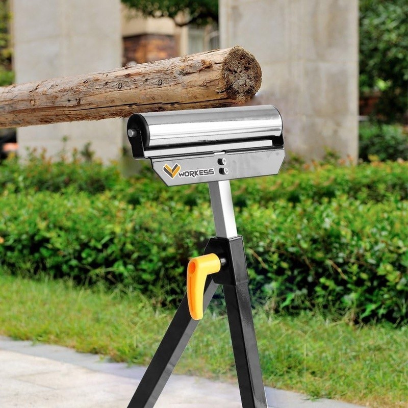 Durable Adjustable Roller Stand W/ Smooth Rollers Portable Folding Design New