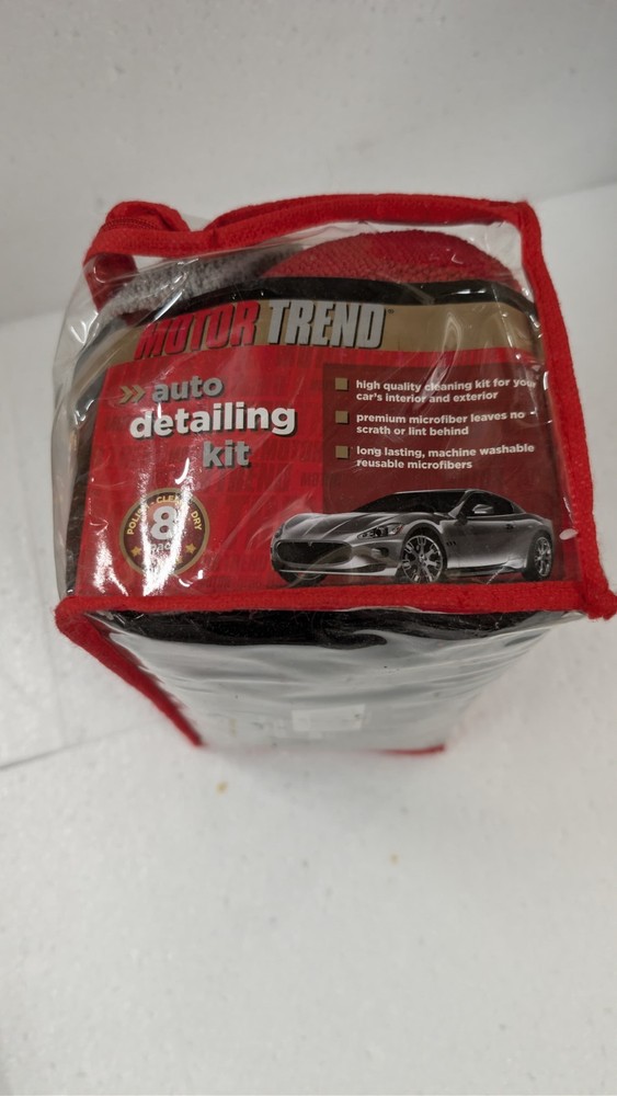 MOTOR TREND AUTO DETAILING KIT - 8 PACK