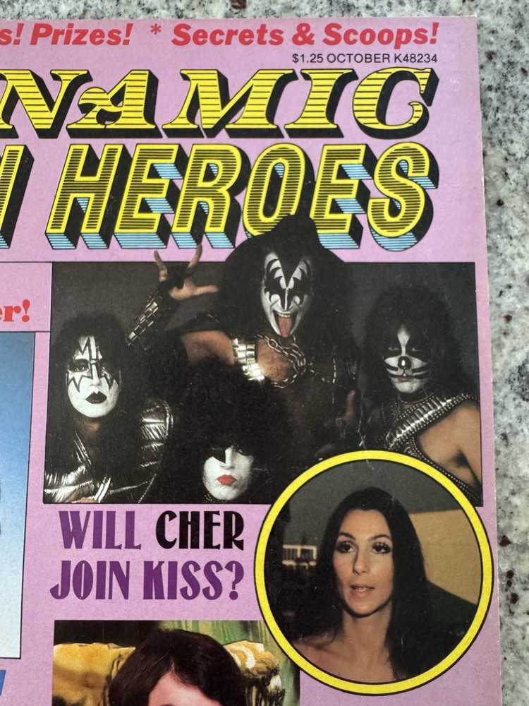 KISS 1978 TEEN HEROES KISS MAGAZINE GENE PAUL ACE PETER AUCOIN VINTAGE MEGA RARE