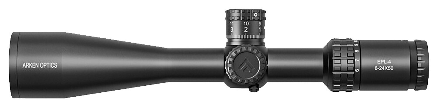 Arken Optics EPL-4 6-24X50 FFP MIL VPR Illuminated Reticle with Zero Stop - 30mm