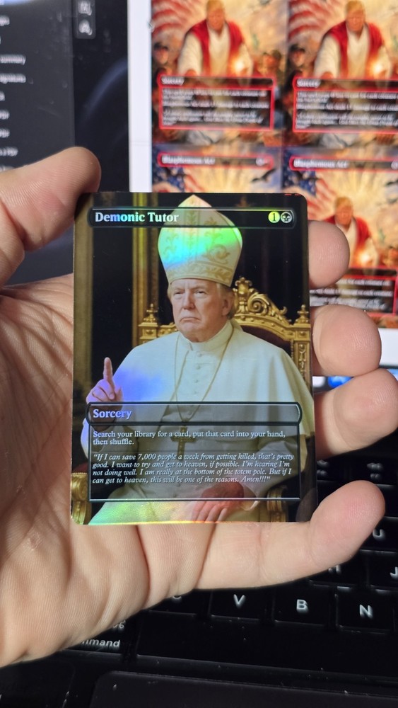 Demomic Tutor Full Art Foil Custom Proxy