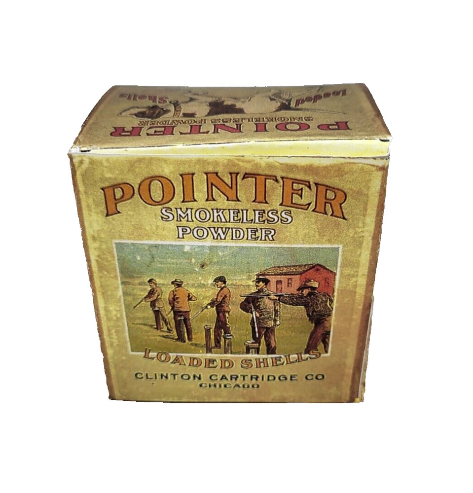 Vintage Pointer Smokeless Powder Loaded Shells Empty Box - REPRODUCTION