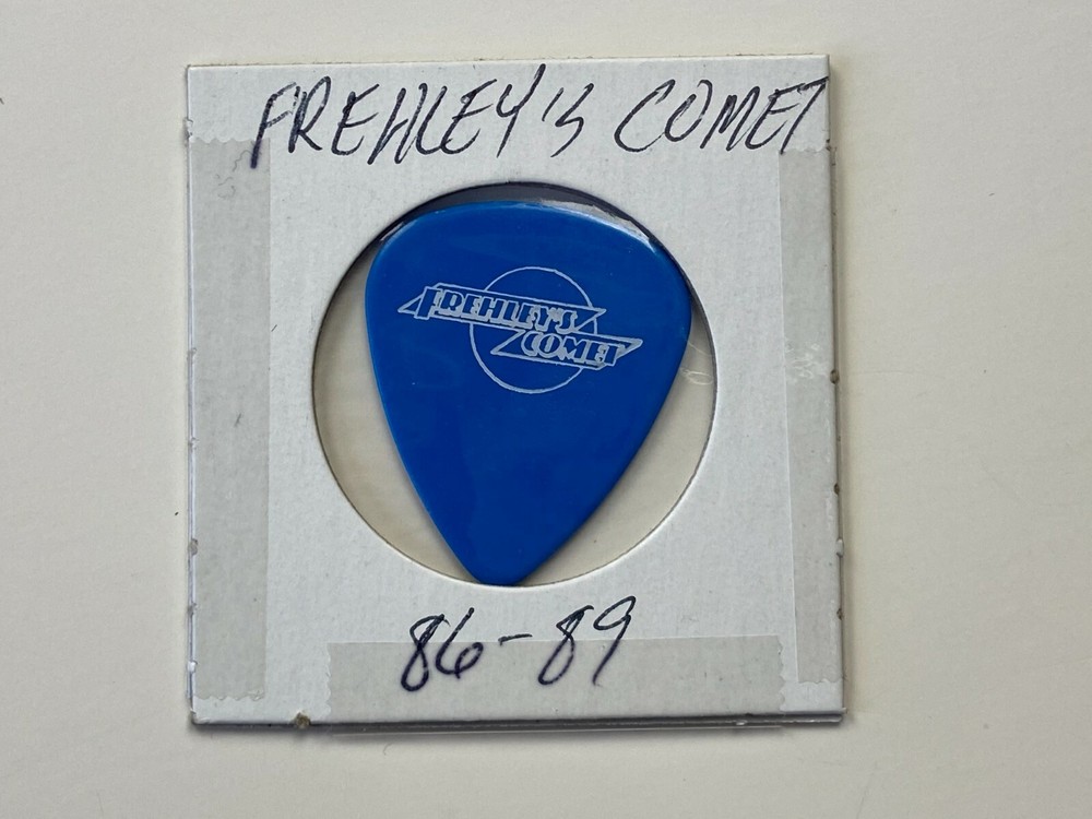 KISS Guitar Pick Ace Frehley Band Frehley's Comet JOHN REGAN Blue White Vintage