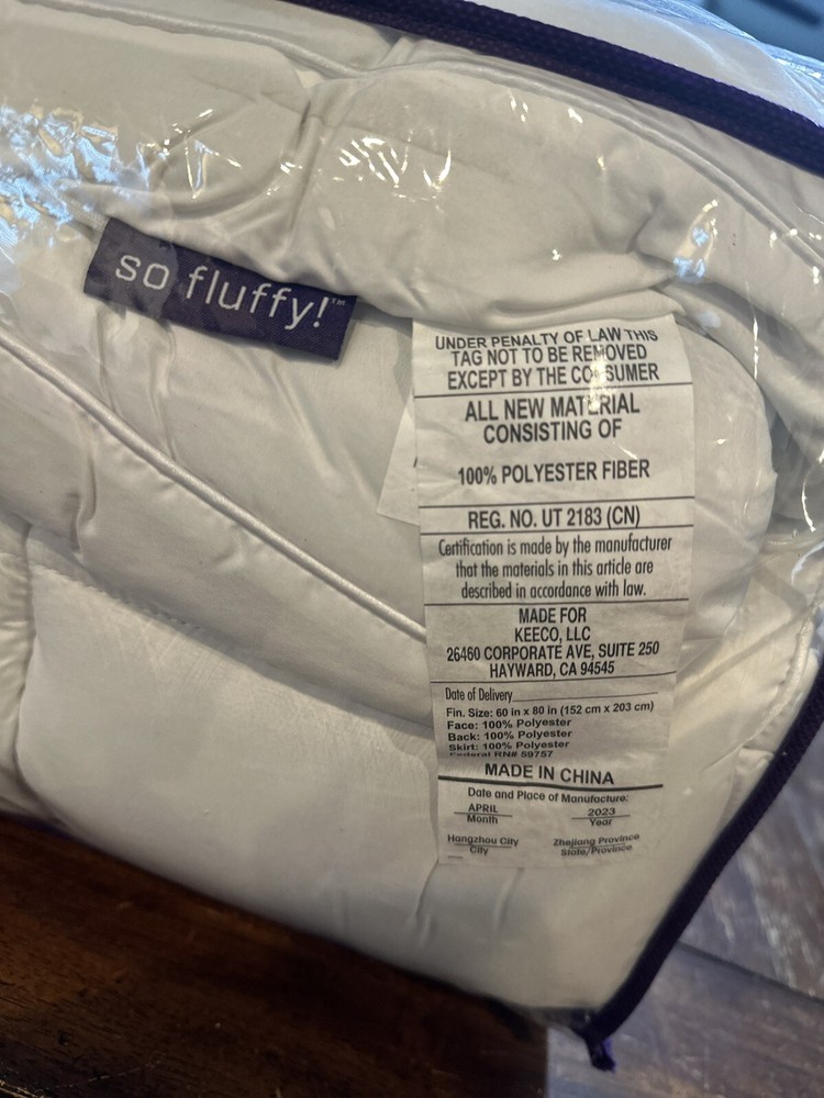 SO FLUFFY! Down Alternative Comforter-Queen