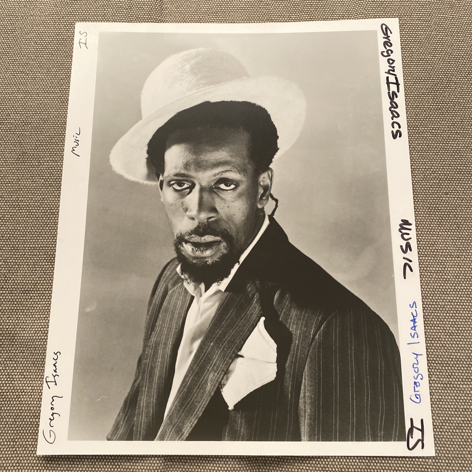 Gregory Isaacs Press Photo 8x10”.