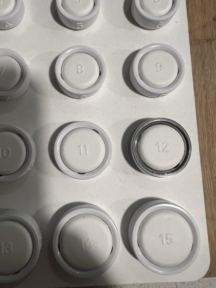 Aura Ring Gen 4 Size 12 Smart Ring Silver