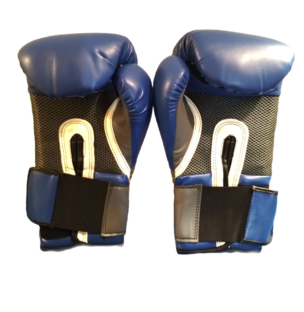 EVELAST ELITE PRO STYLE EVERSHIELD TRAINING GLOVES HOOK AND LOOP 16 OUNCES BLUE