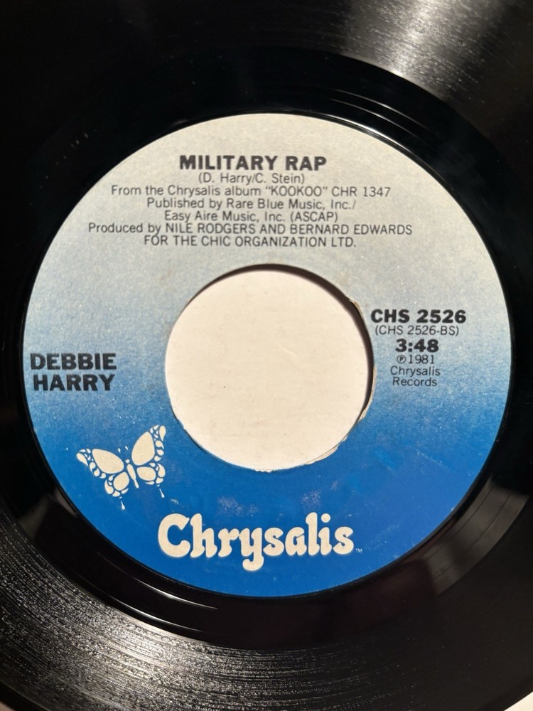 Debbie Harry “Backfired” Chrysalis 7” 45 Strong VG+