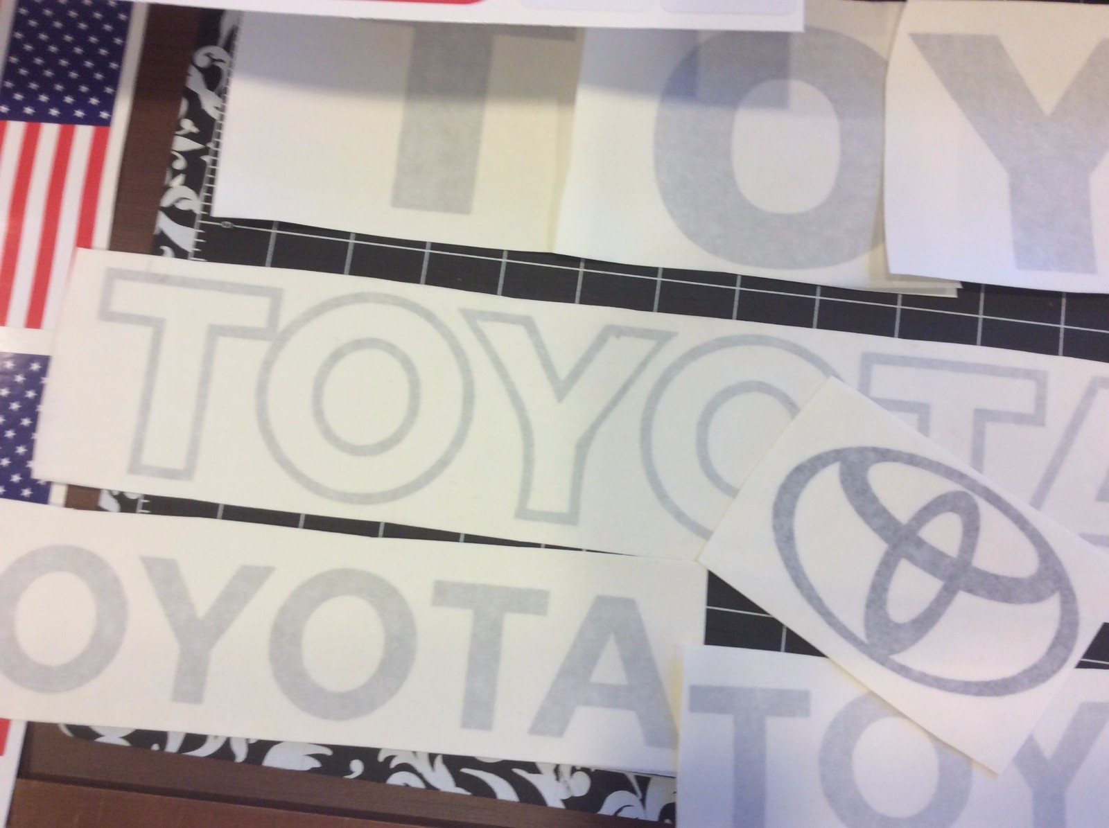 Toyota Forklift Decal Kit detailed with safety decals