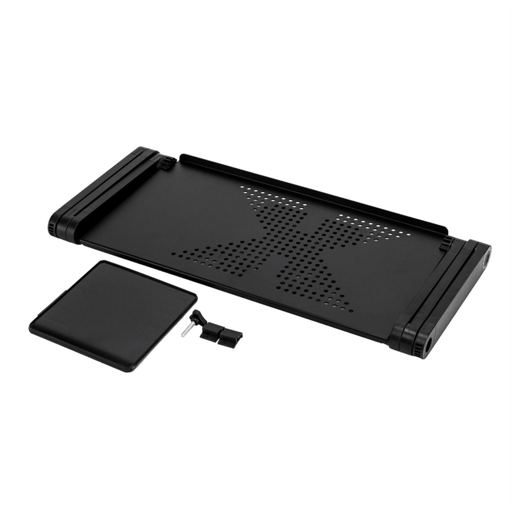 US 360°Adjustable Laptop Table Stand Lap Sofa Bed Tray Foldable PC Notebook Desk