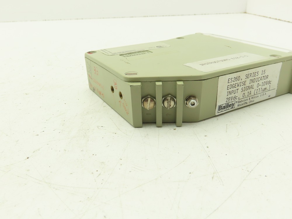 Bailey Controls ES260 Edgewise Indicator Flow Meter Series 15