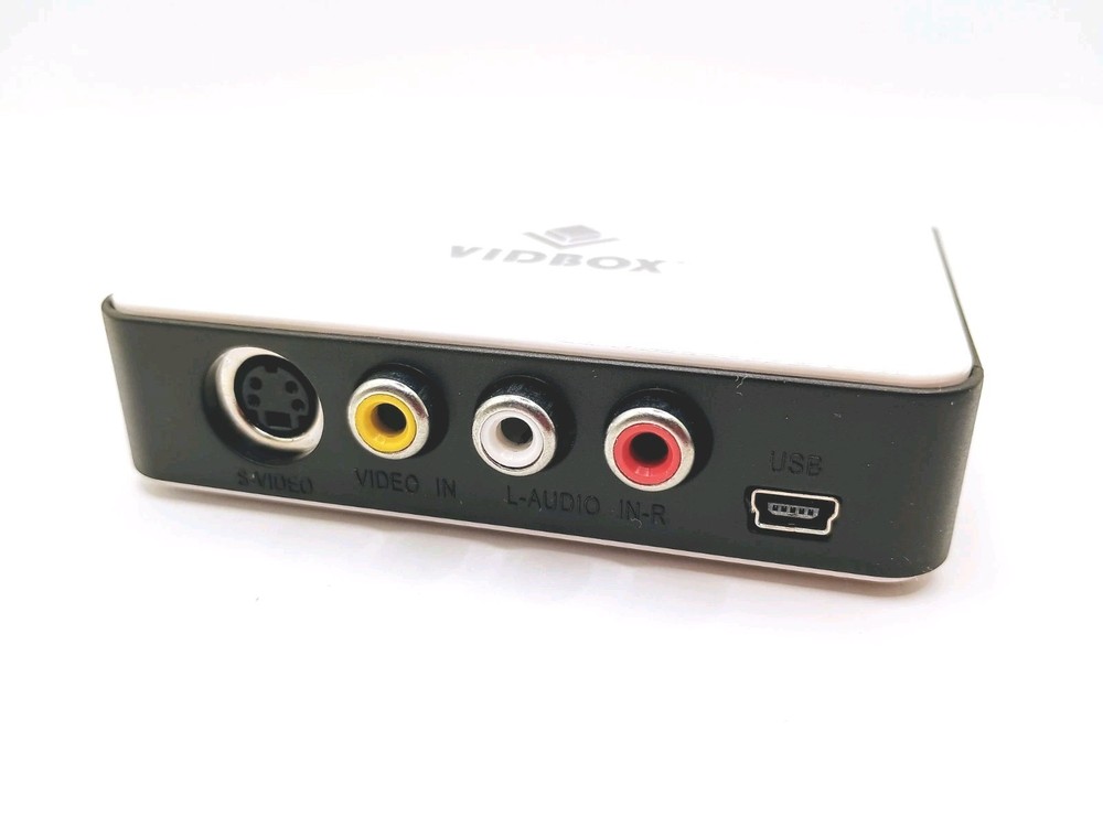 Vidbox VCD01 Video Conversion VHS Beta Camcorder Tapes Convert to DVD for PC