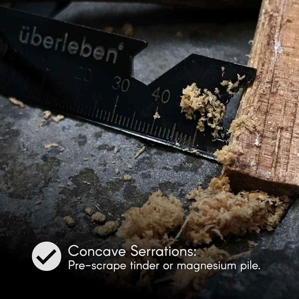 Weatherproof Ferro Rod Fire Starter with Lanyard & Multi-Function Striker