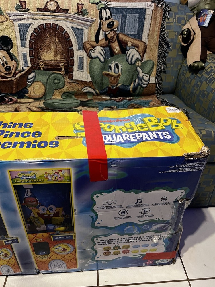 Arcade 1Up SpongeBob SquarePants Claw Machine NEW OPEN BOX