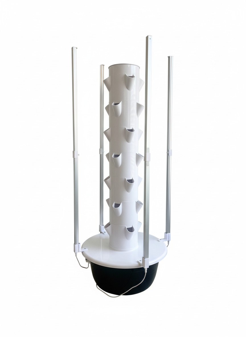 7-Tier Vertical Aeroponic Growing Tower System - 28-Plant Capacity Indoor Hydrop