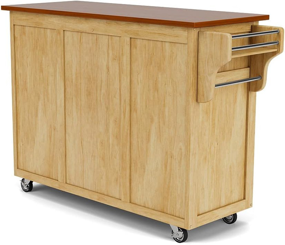Natural Oak Create Kitchen Cart - Stylish & Functional Storage Solution