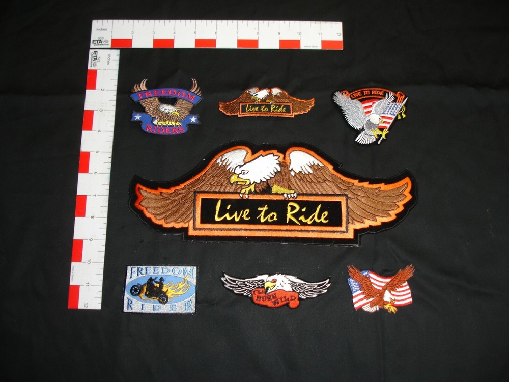 Motorcycle patch set collection