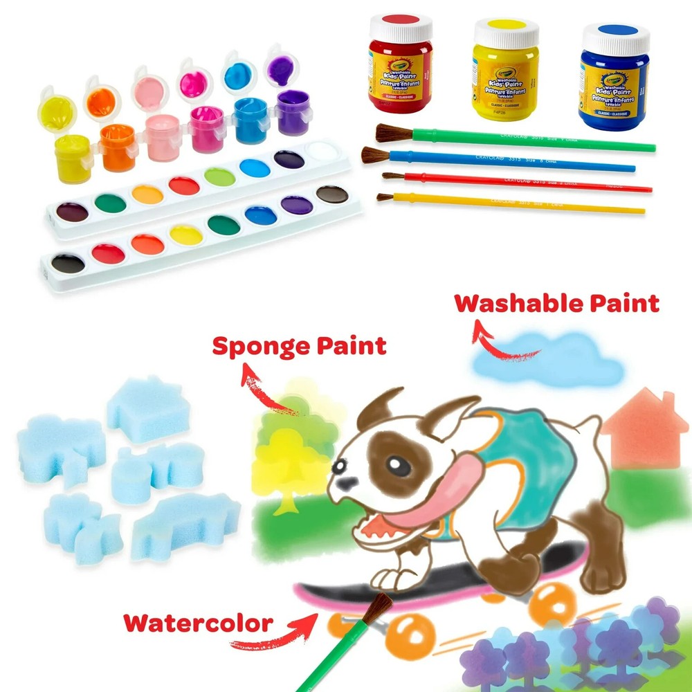 CRAYOLA KIDS WASHABLE PAINT SET