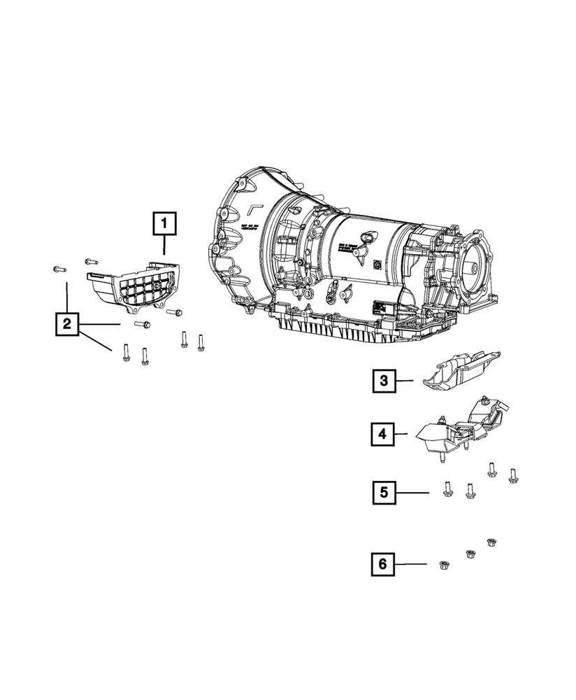 Genuine Mopar Transmission Mount Bracket 68147344AA