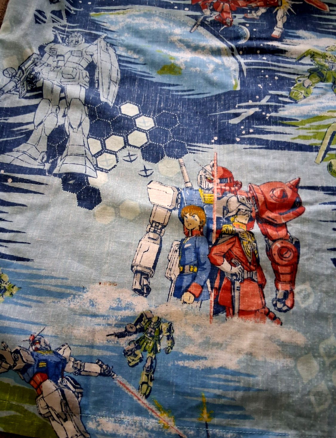 Reyn Spooner Mobile Suit Gundam Men's Sky Button Shirt NWT