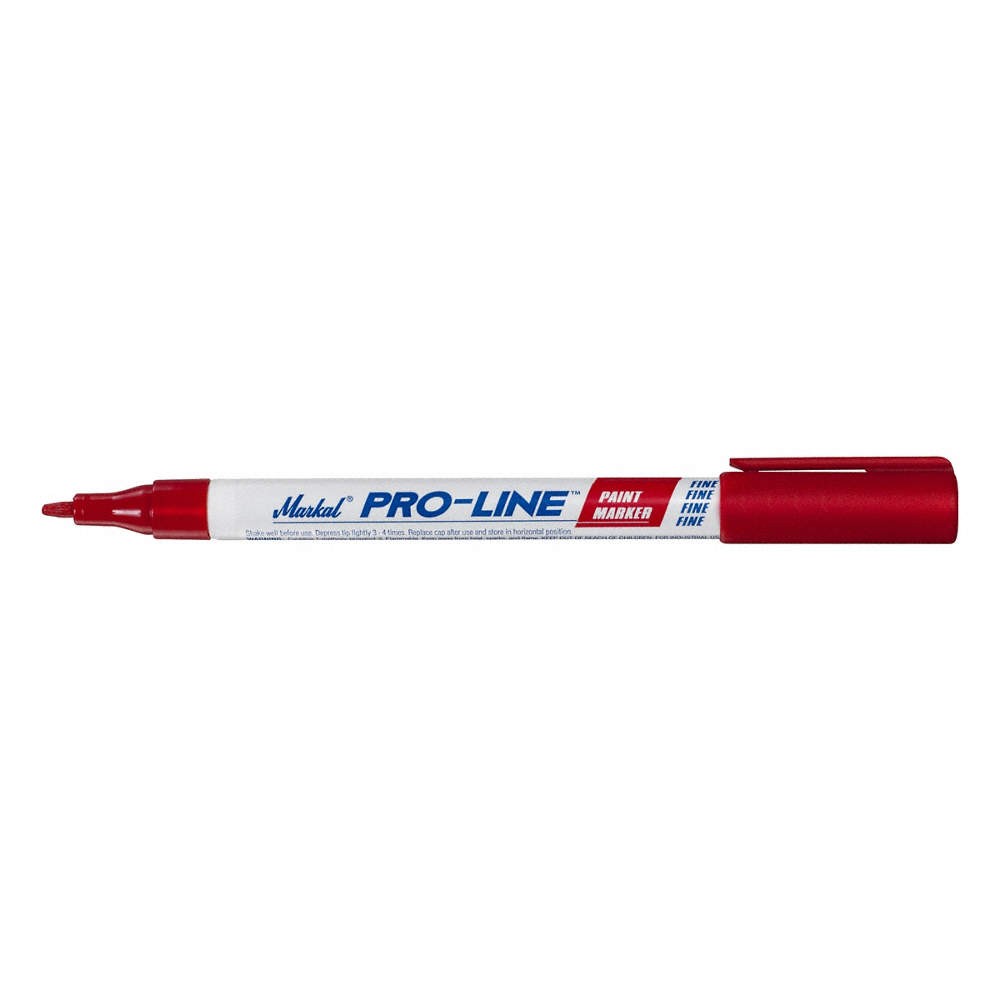 MARKAL 96874 Paint Marker,Permanent,Red,Fine Tip 1XEE6
