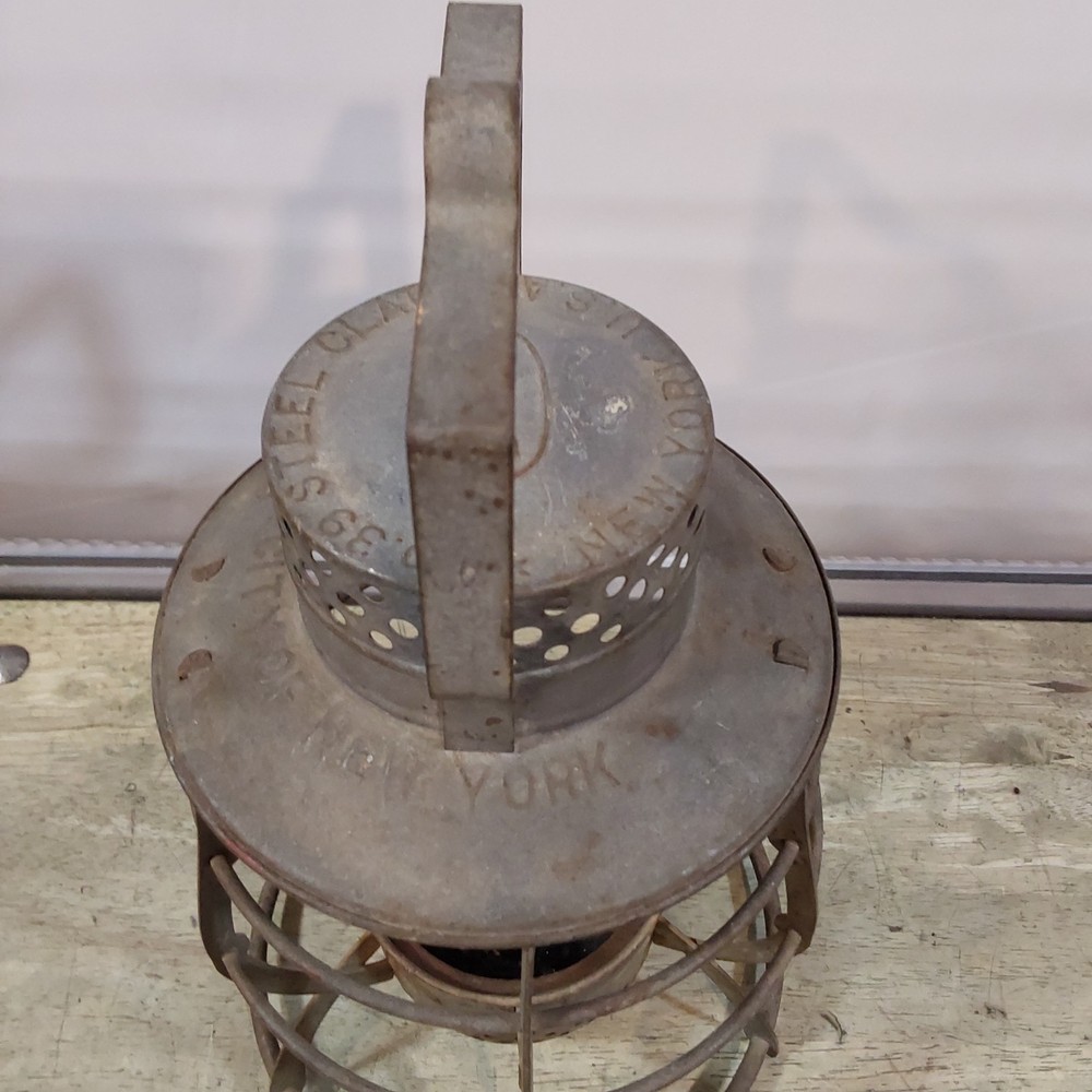 Dietz 39 Steel Clad Lantern - Frame and Ventilator - Surface Rust inside