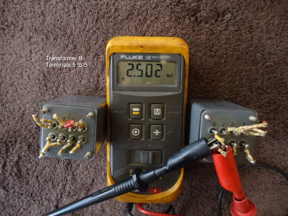 ADC A8018 PAIR NAVY MILITARY SPEC INTERSTAGE TRANSFORMERS, DCR TEST SHOWN