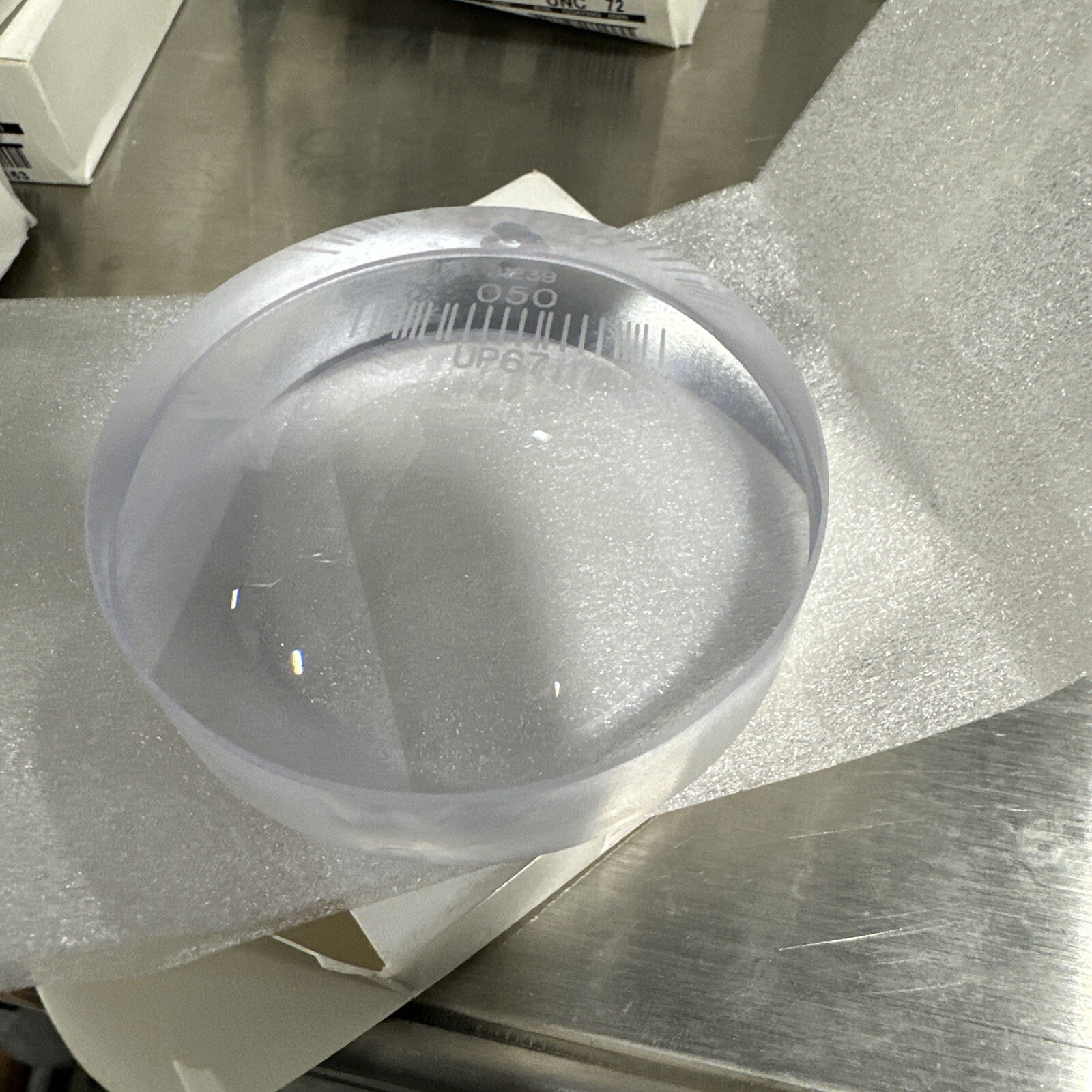 Zeiss BlueGuard Blue Light Lens Puck 1.67 Index 0.50 Base *New*