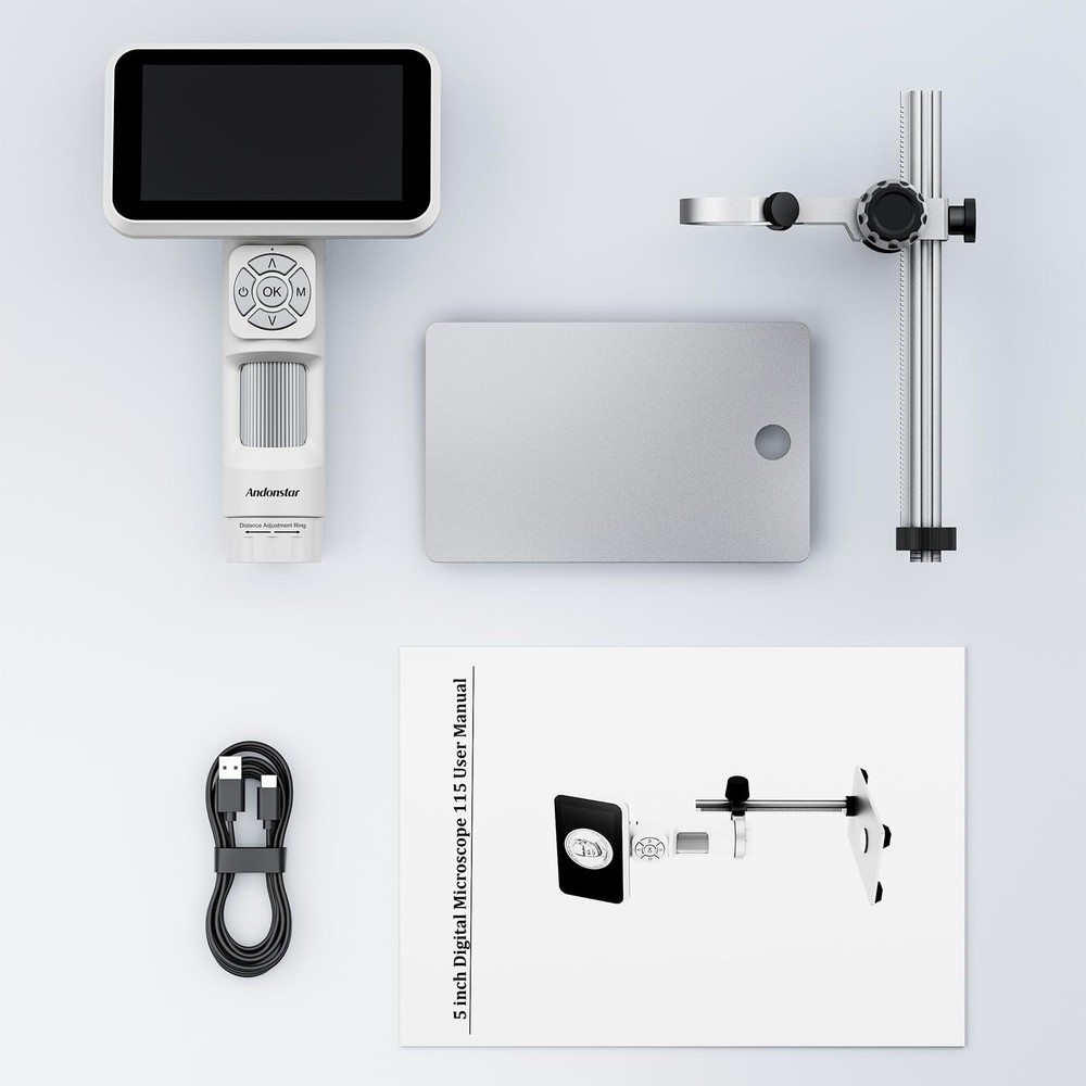 Digital Microscope, 5" 1080P Coin Microscope Camera for Error Coin with 7.3" ...