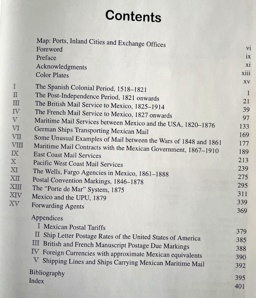 4-item lot Mexican Philately. Pulver Introduction, Maritime, Revolution British
