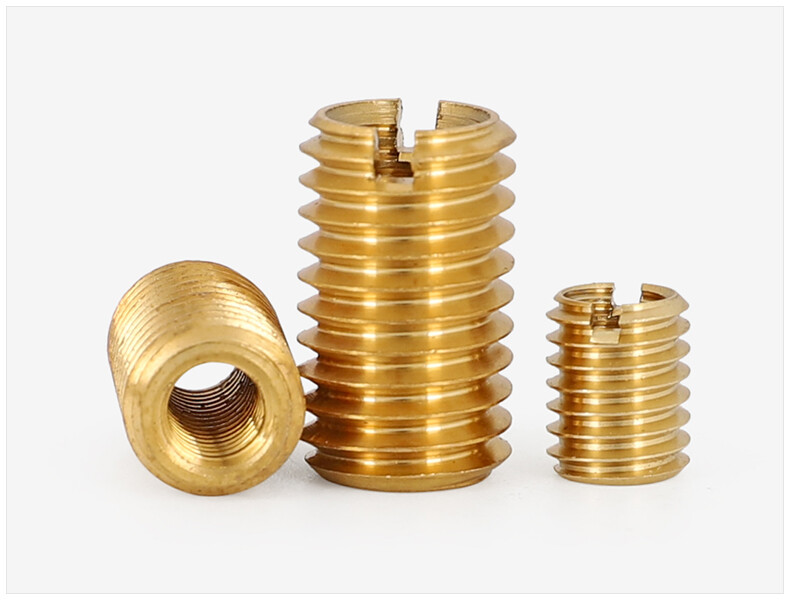 2pcs inner outer thread screw hollow set screws slotted conversion nut M6 M8 ID