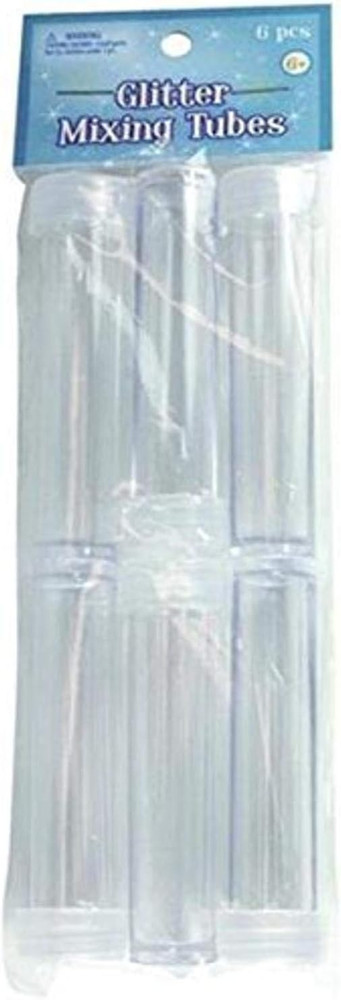 Glitter Mixing Tubes, 6 Pieces