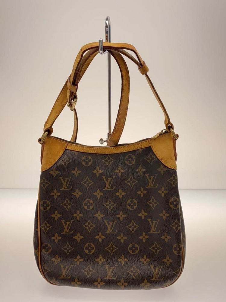 LOUIS VUITTON Shoulder Bag Odeon PM Monogram Canvas PVC BRW Total Pattern Used