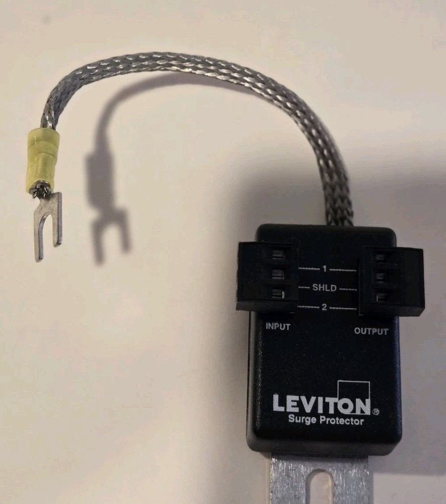 LEVITON Data Signal Communication Surge Protector Module 3420-9 Black